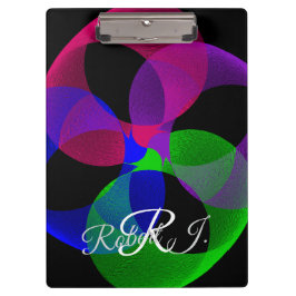 Carpeta De Pinza Multi Color Fusion Geometric Clipboard