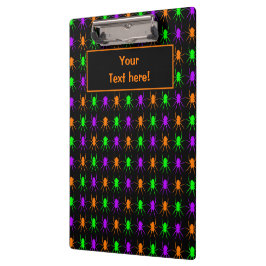 Carpeta De Pinza Multiarañas brillantes sobre negro