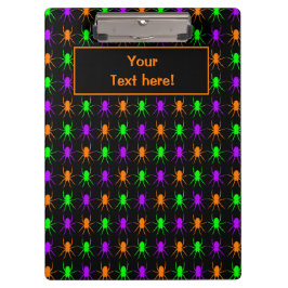 Carpeta De Pinza Multiarañas brillantes sobre negro