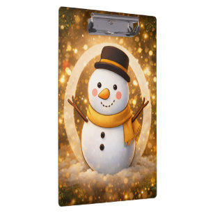 Carpeta De Pinza Muñeco de nieve