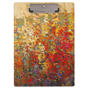 Carpeta De Pinza Mural brillante del jardín de los Wildflowers de