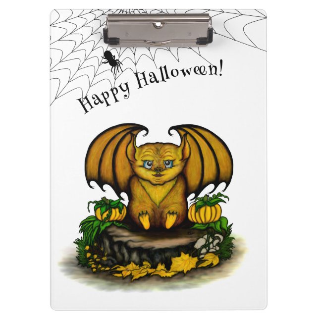 Carpeta De Pinza Murciélago lindo de Halloween (Anverso)
