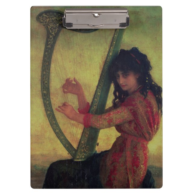 Carpeta De Pinza Musa que toca la arpa (Anverso)