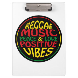 Carpeta De Pinza Música de reggae con dichos y citas positivas