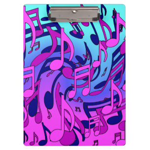 Carpeta De Pinza Música Hermosa Notas Musicales Animadas Arty