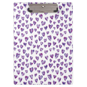 Carpeta De Pinza Muy Peri Watercolor Heart