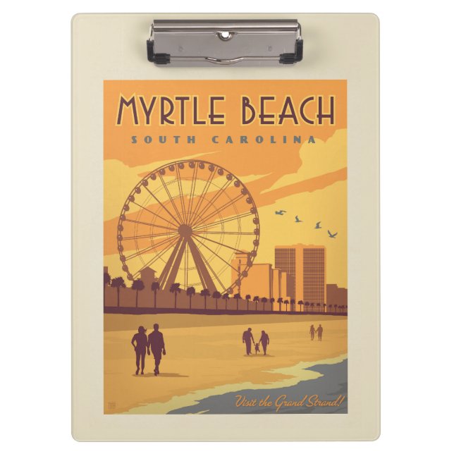 Carpeta De Pinza Myrtle Beach | Carolina del sur (Anverso)