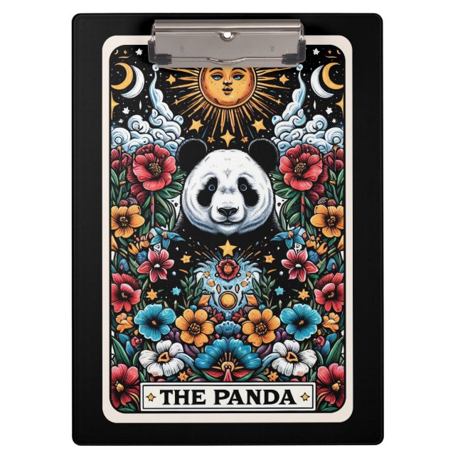 Carpeta De Pinza Mystic Panda Tarot - Spiritual Journaling, Office (Anverso)