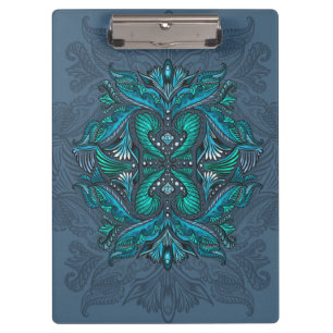 Carpeta De Pinza Mystic Peacock Feathers