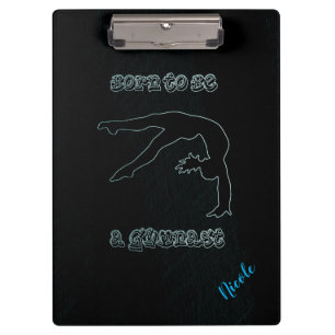 Carpeta De Pinza Nacido para ser un boceto de gimnasta en el portap