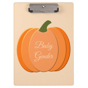 Carpeta De Pinza Naranja Cuto Sexo Personalizado Neutral de calabaz