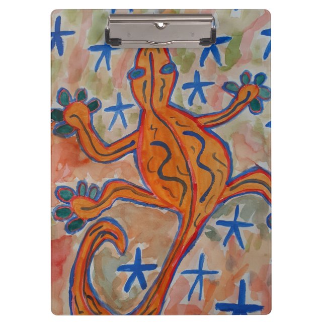 Carpeta De Pinza Naranja Gecko (Anverso)