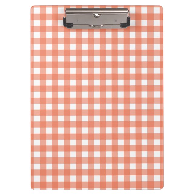 Carpeta De Pinza Naranja gingham (Anverso)