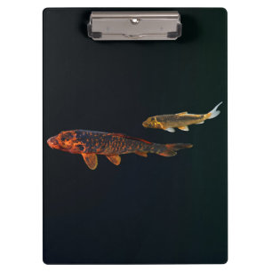 Carpeta De Pinza Naranja Koi y Gold Koi