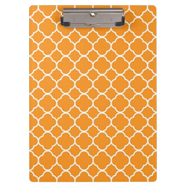Carpeta De Pinza Naranja Preppy Cuatrofoils (Anverso)