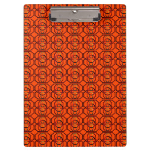 Carpeta De Pinza Naranja retro de los años 1970