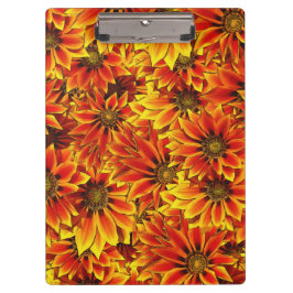 Carpeta De Pinza Naranja Sunflowers