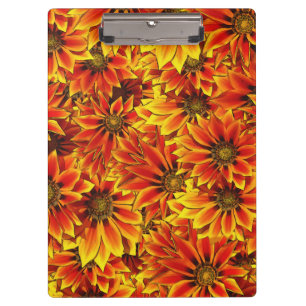 Carpeta De Pinza Naranja Sunflowers