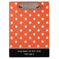 Naranja Tangerine Tango y estrellas blancas de mod