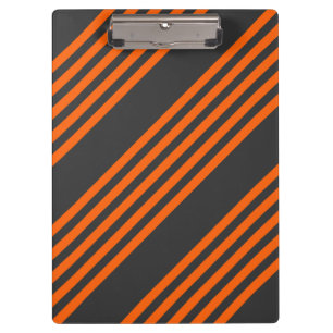 Carpeta De Pinza Naranja y carbón vegetal cinco rayas