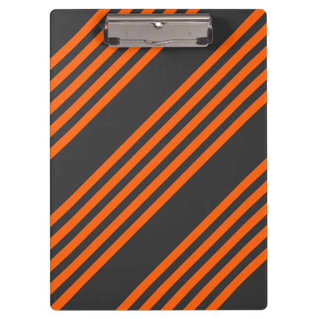 Carpeta De Pinza Naranja y carbón vegetal cinco rayas (Anverso)