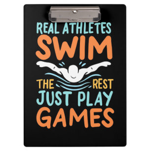 Carpeta De Pinza Natación de los verdaderos atletas