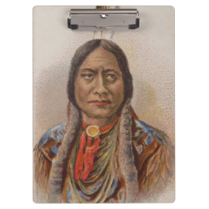 Carpeta De Pinza Nativo Americano: Lakota Toro Sentado, Anuncio de 