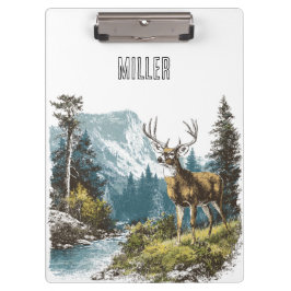 Carpeta De Pinza Naturaleza de ciervos 