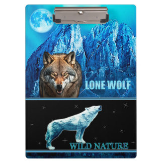 Carpeta De Pinza NATURALEZA SALVAJE. Colección de diseño LONE WOLF