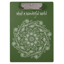 Naturaleza verde Floral Mandala Art Doodle Flowers
