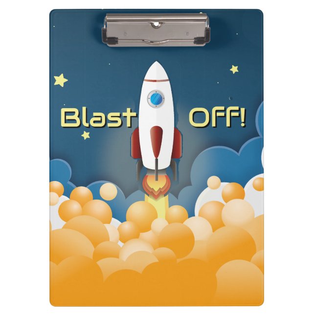 Carpeta De Pinza Nave Espacial Personalizada  (Anverso)