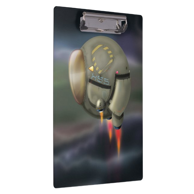 Carpeta De Pinza Naves espaciales que vuelan a través de un planeta (Derecha)