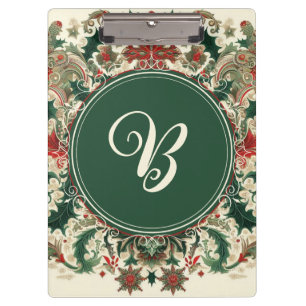 Carpeta De Pinza Navidad victoriana/clásica/vintage personalizada