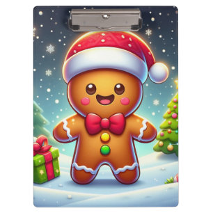 Carpeta De Pinza Navidades caprichosos/hombre de pan de jengibre de