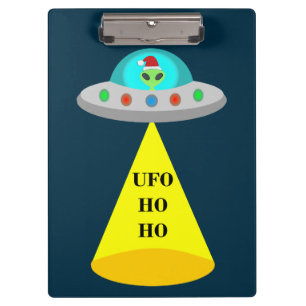 Carpeta De Pinza Navidades de UFO Ho Ho Alien volador