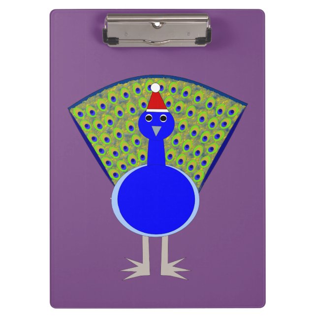 Carpeta De Pinza Navidades divertidos Peacock (Anverso)