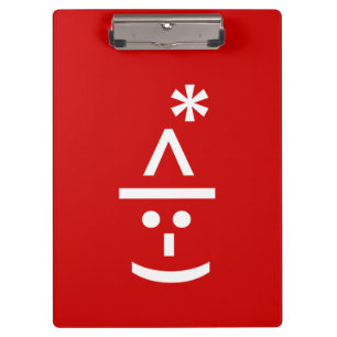 Carpeta De Pinza Navidades Elf Emoticon Xmas ASCII Texto Arte