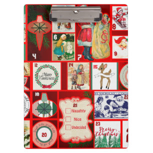 Carpeta De Pinza Navidades ilustraciones Vintage Holiday Fun