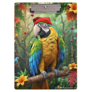 Carpeta De Pinza Navidades Parrot As Santa Claus-76349