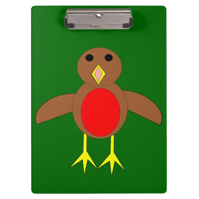 Carpeta De Pinza Navidades Robin Clipboard (Anverso)