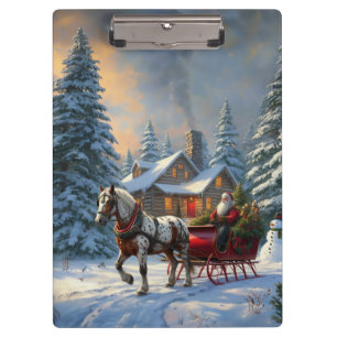 Carpeta De Pinza Navidades Sleigh Santa