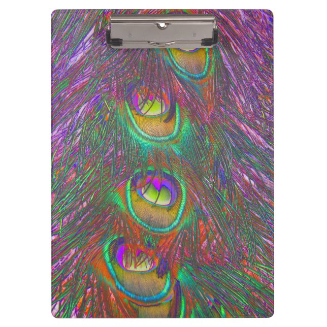 Carpeta De Pinza Navidades Tinsel Peacock Feathers (Anverso)