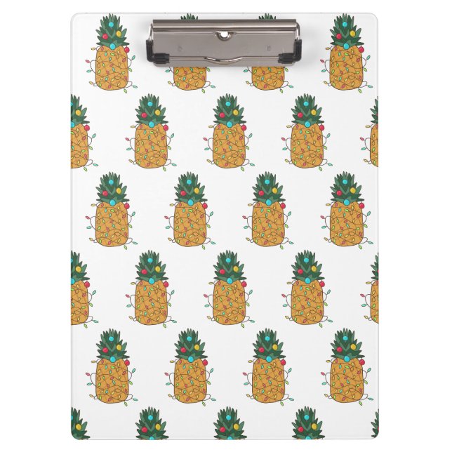 Carpeta De Pinza Navidades tropicales piña (Anverso)