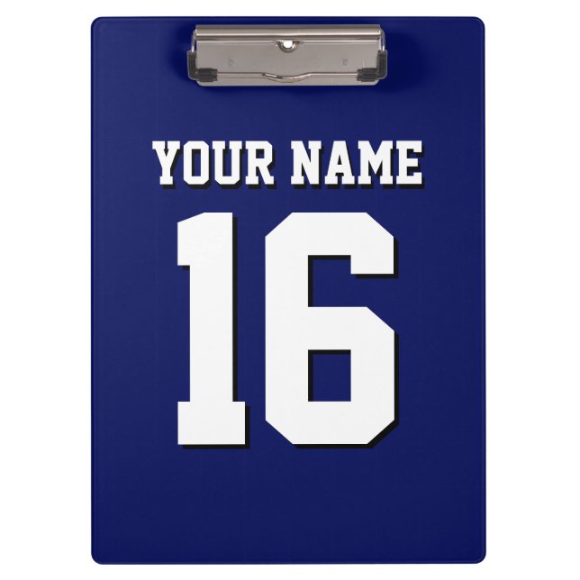 Carpeta De Pinza Navy Blue Sports Jersey (Anverso)