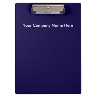 Carpeta De Pinza Navy Blue White Logo Pro clipboard