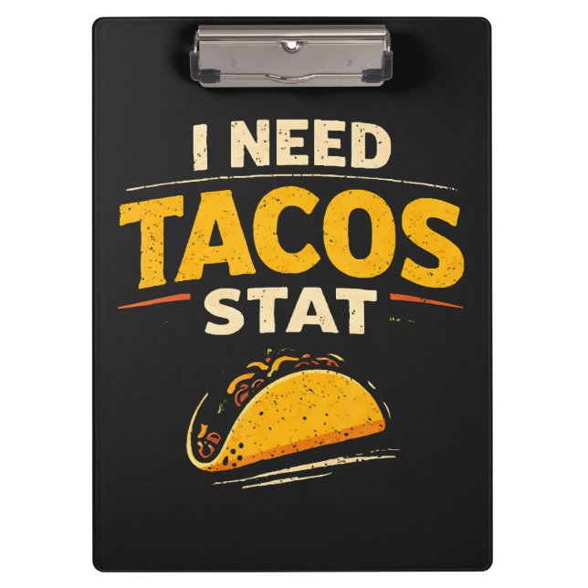 Carpeta De Pinza Necesito Tacos Ya (Anverso)