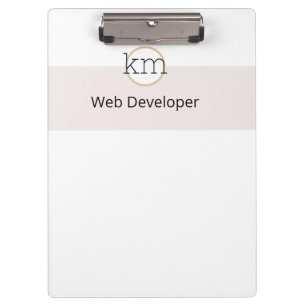 Carpeta De Pinza negocio estético rosa