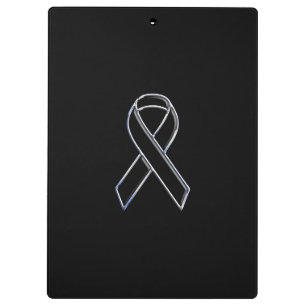 Carpeta De Pinza Negro cromado sobre la conciencia de la cinta negr