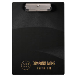 Carpeta De Pinza Negro y dorado elegante