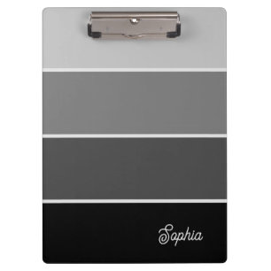 Carpeta De Pinza Negro y gris   Bandas de Ombre con guión